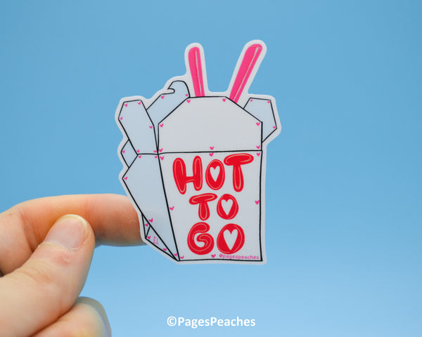Hot To Go Sticker - Pages Peaches