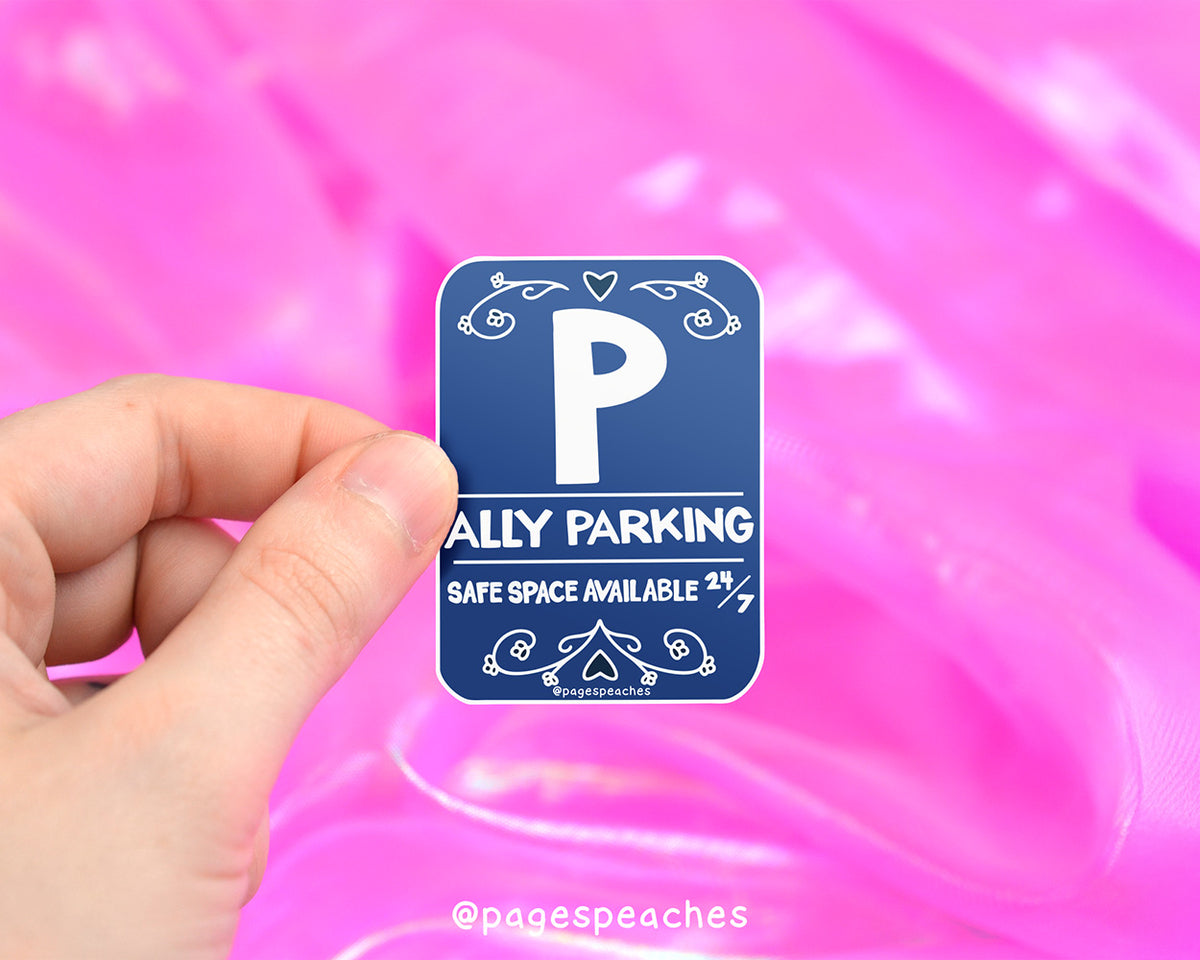 Large Ally Parking Sticker
