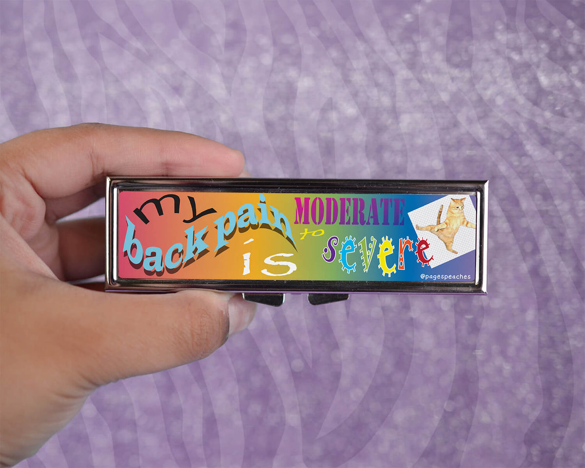 Back Pain MINI 7 Day Pill Case