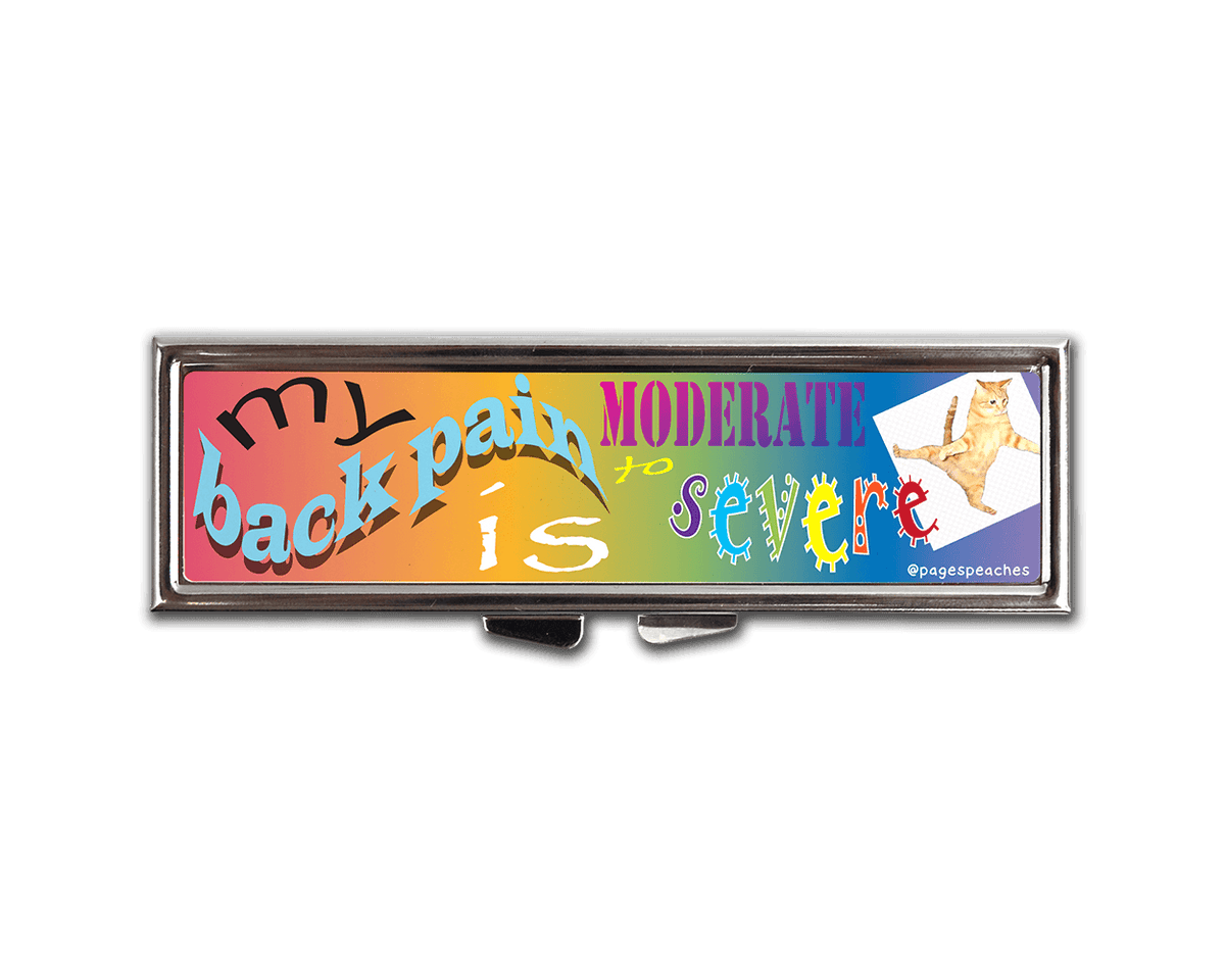Back Pain MINI 7 Day Pill Case