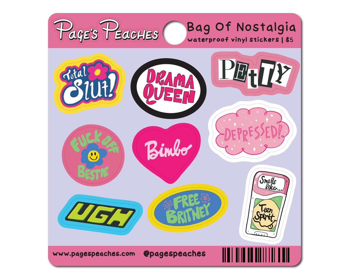 Bag Of Nostalgia Mini Stickers