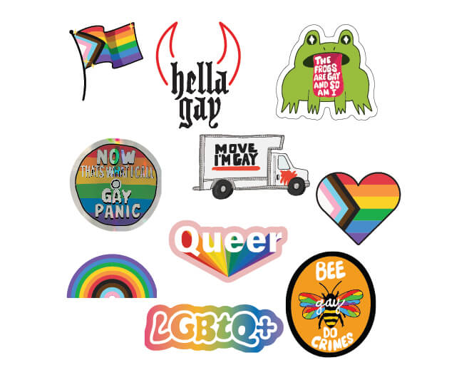 Bag Of Pride Mini Stickers