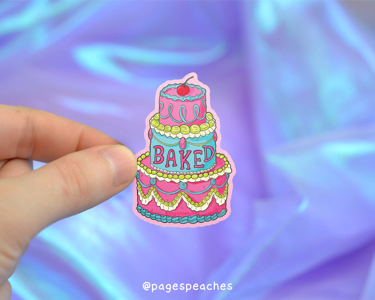 Large Baked Cake Sticker