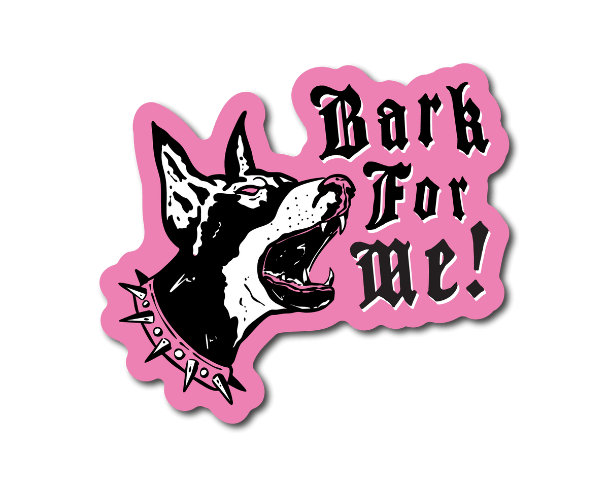 Mini Bark For Me Sticker