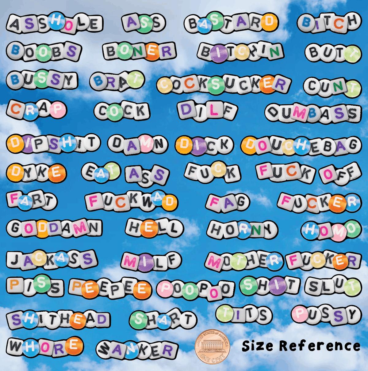 Bead Curses N Shit Sticker Sheet