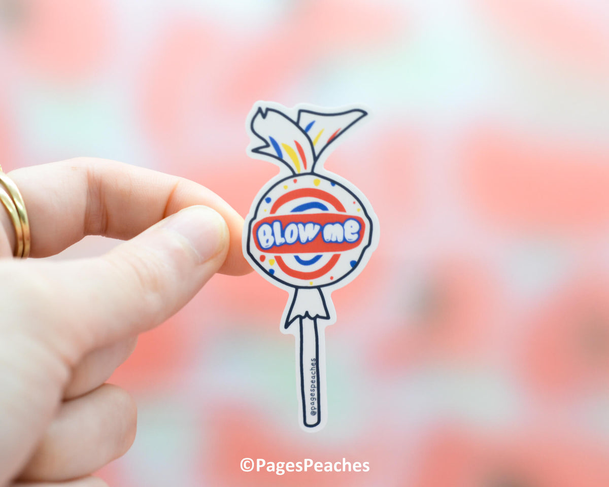 Large Blow Me Sticker