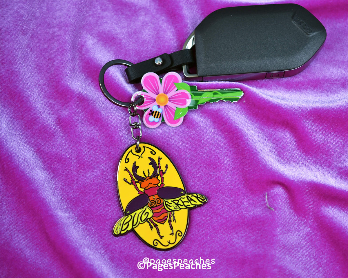 Bug Freak Enamel Keychain