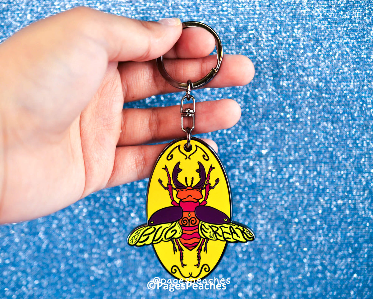 Bug Freak Enamel Keychain