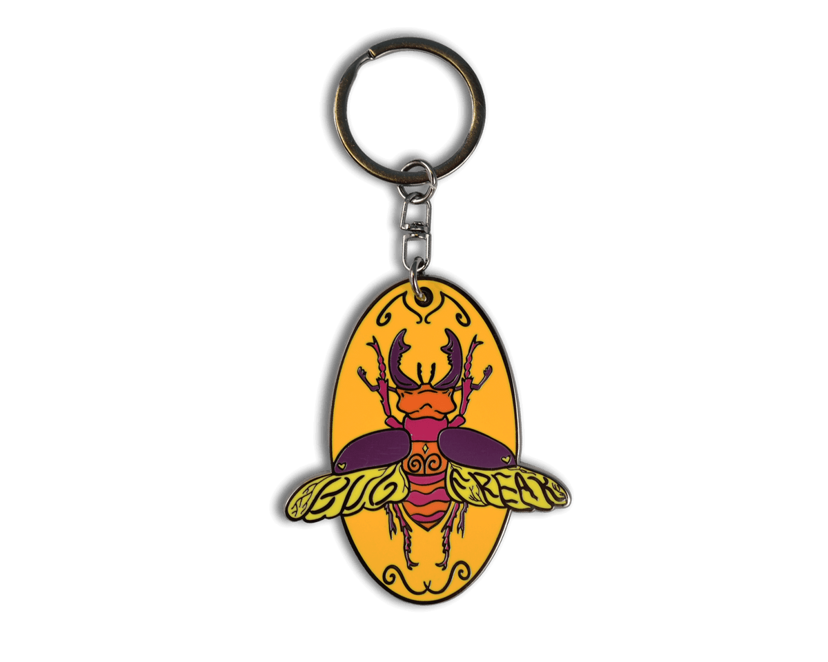 Bug Freak Enamel Keychain