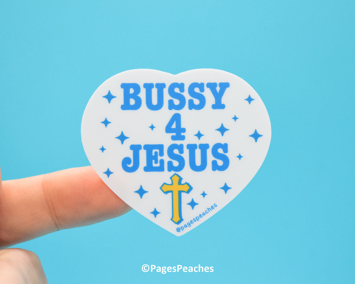 Large Bussy For Jesus Sticker