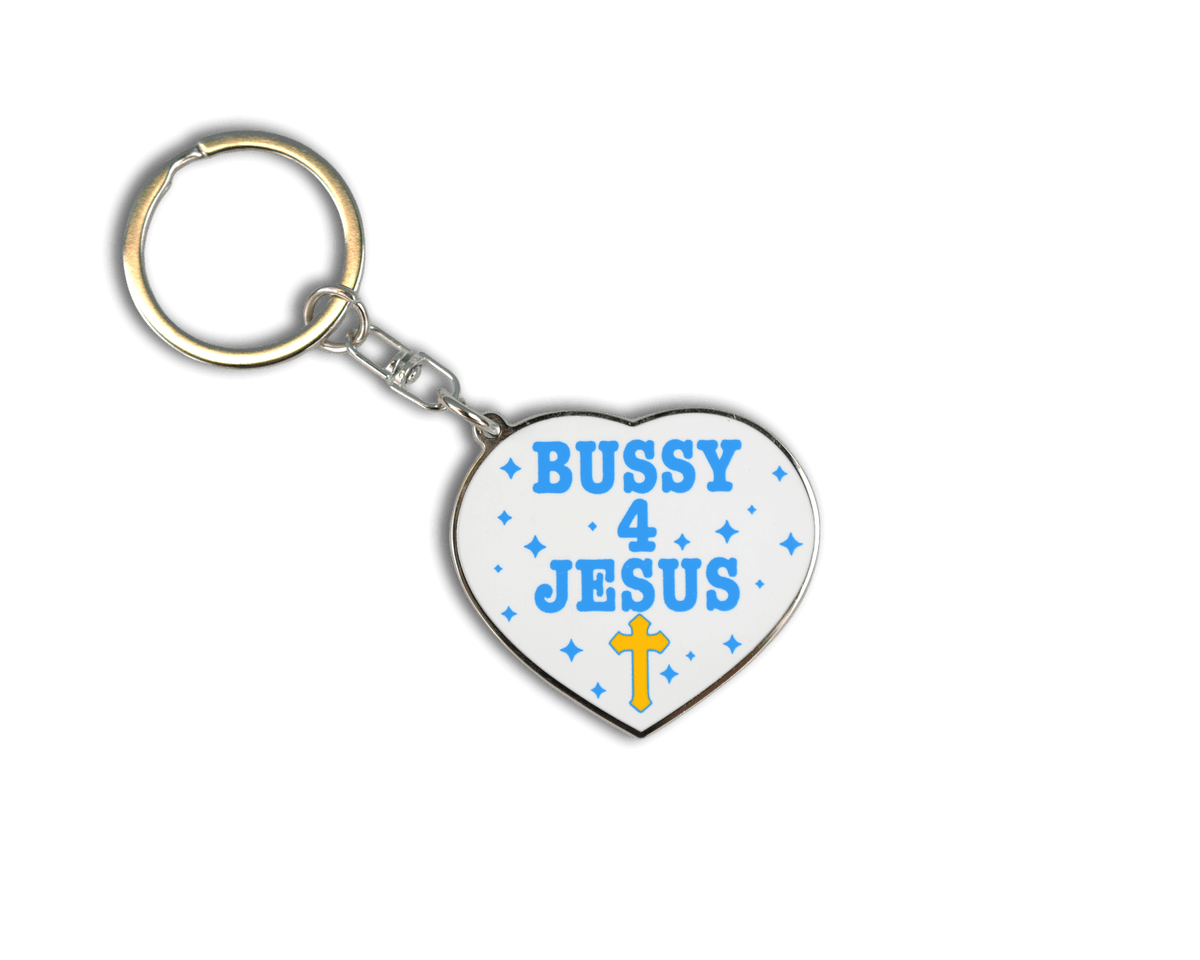 Bussy For Jesus Enamel Keychain