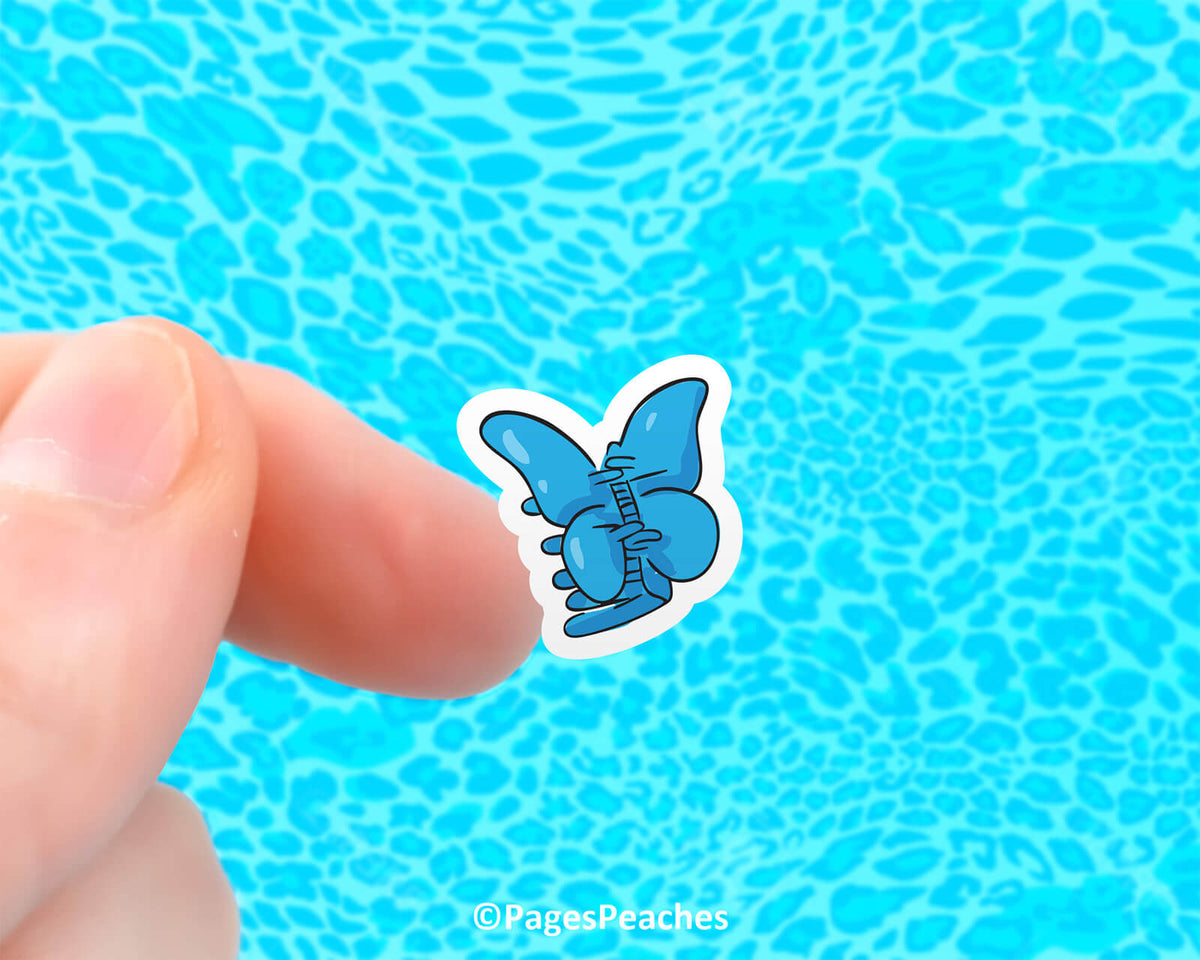 Mini Butterfly Clip Sticker