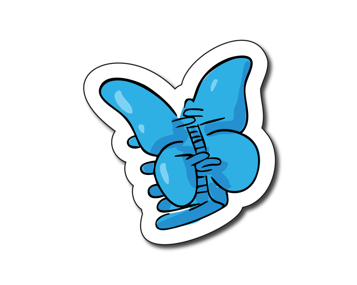 Mini Butterfly Clip Sticker