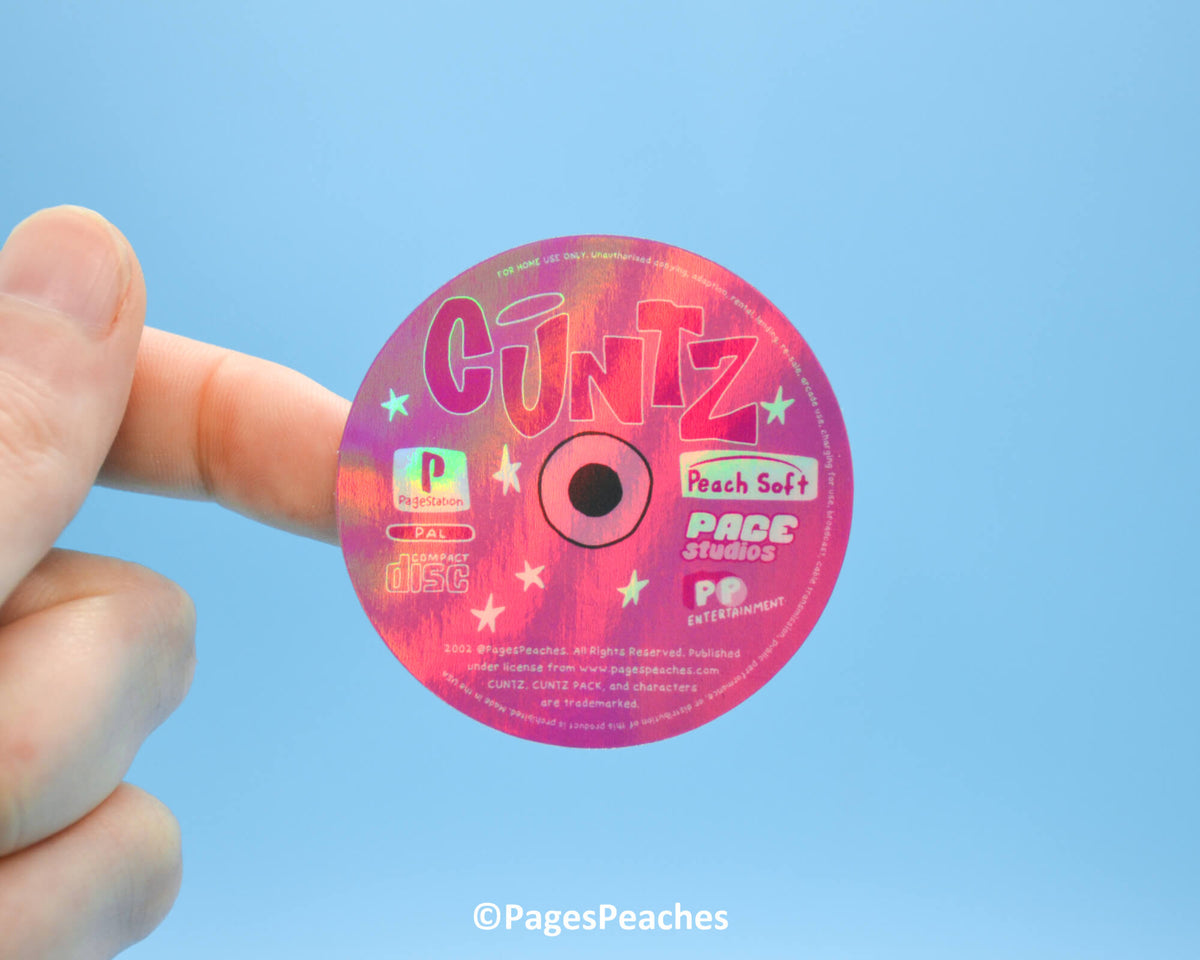 Large Holo Cuntz Sticker