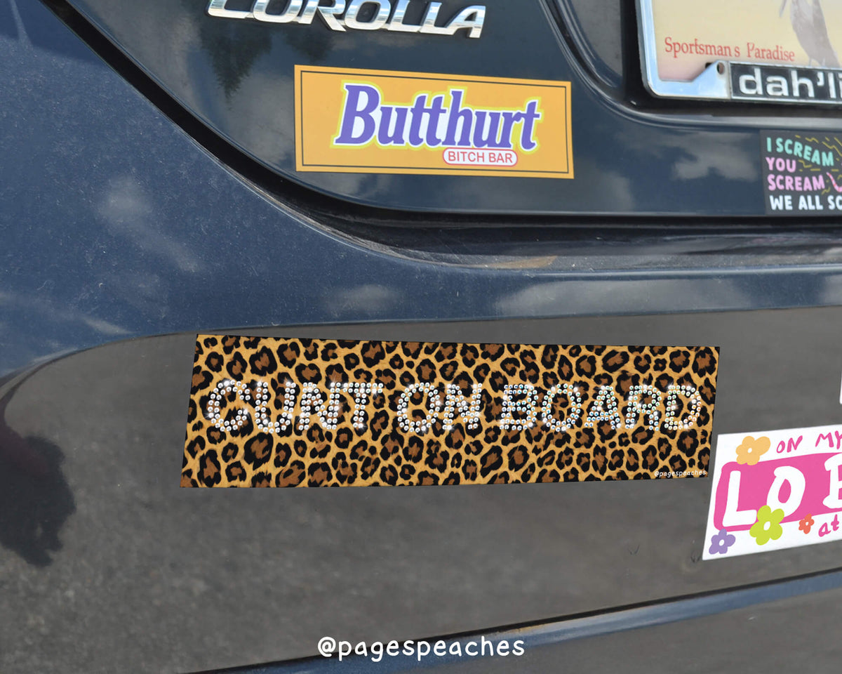 Cunt On Board Bumper Sticker