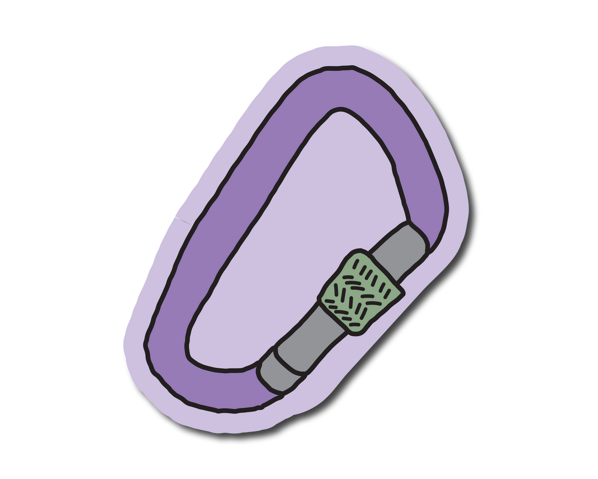 Mini Carabiner Sticker