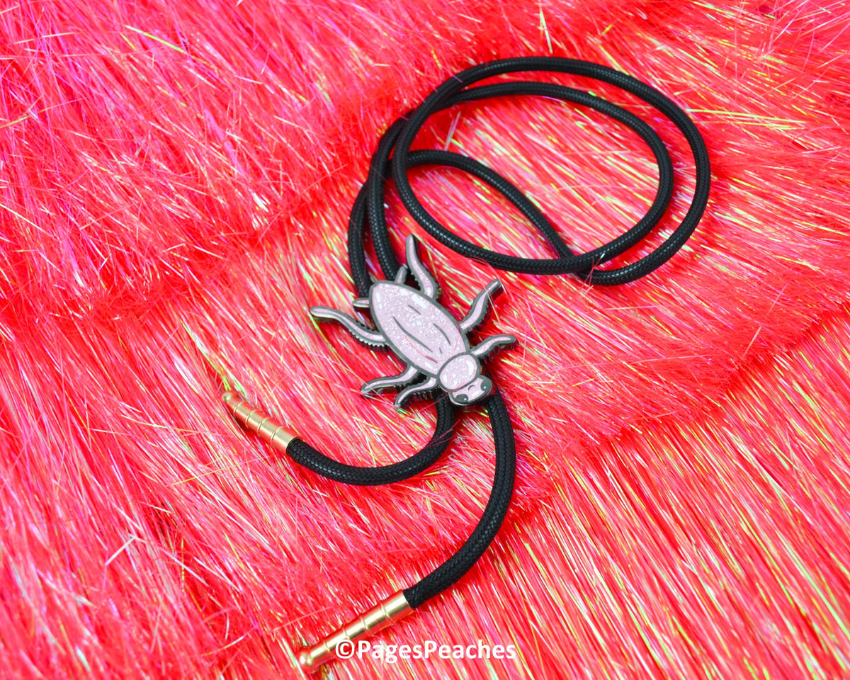 Glitter Cockroach Bolo Tie