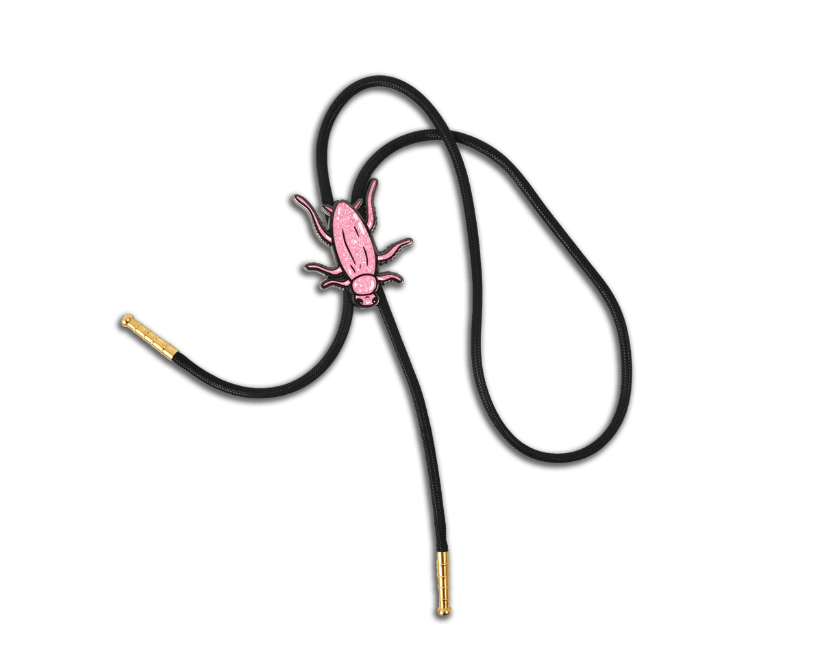 Glitter Cockroach Bolo Tie