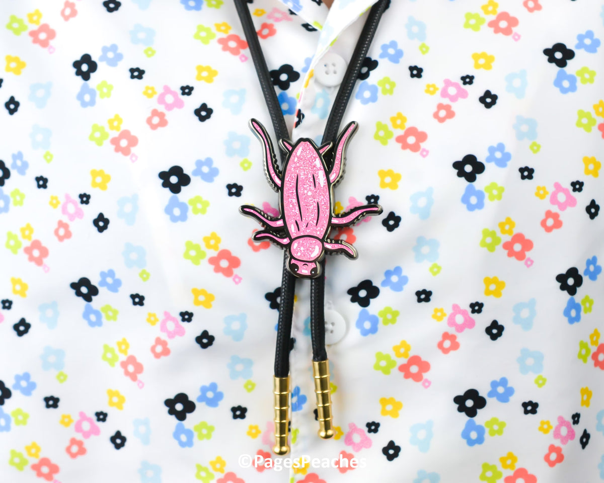 Glitter Cockroach Bolo Tie