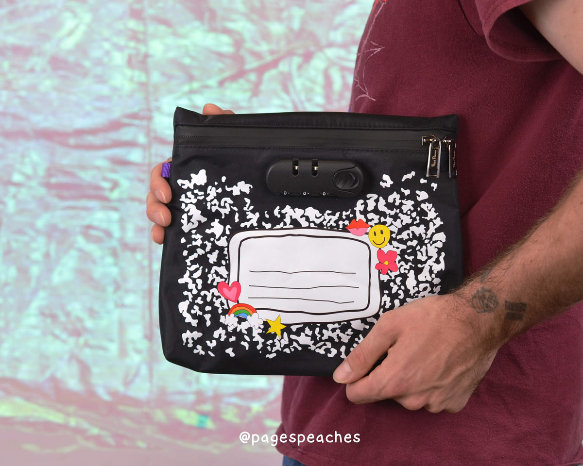 Composition Lockable Pouch