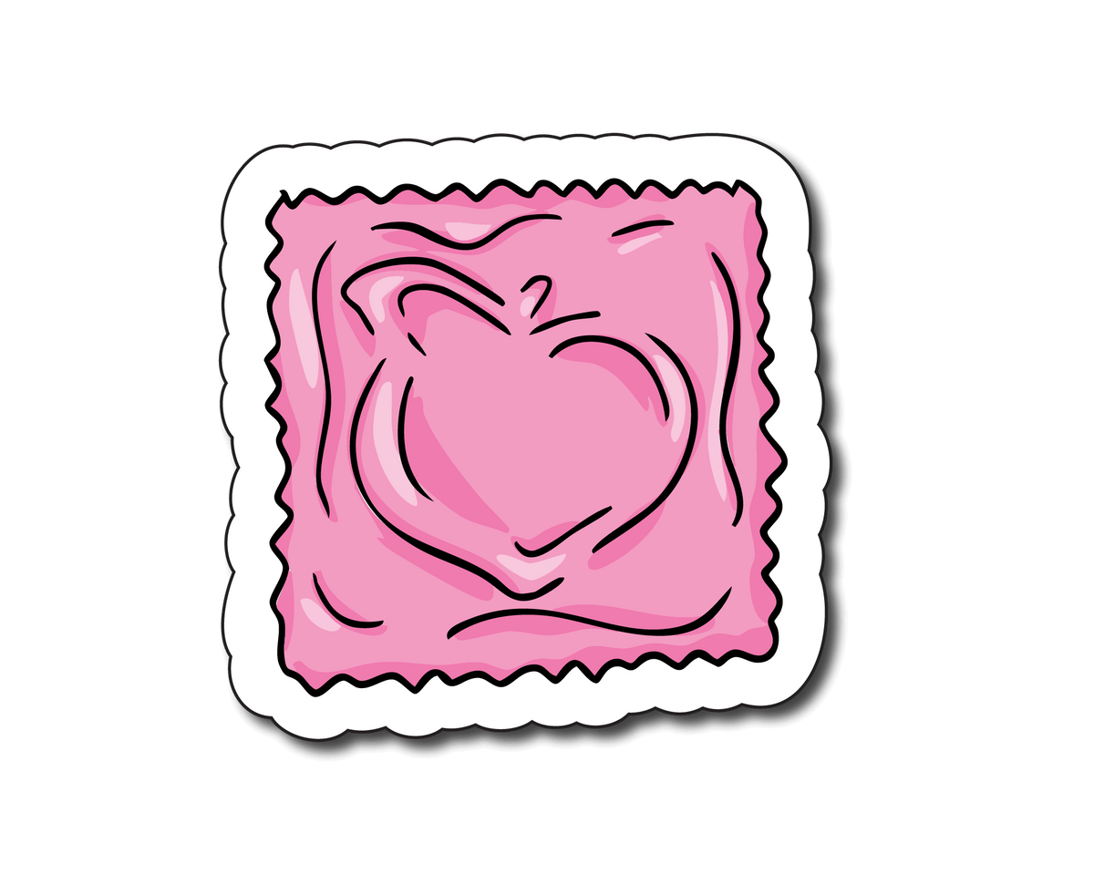 Mini Condom Sticker