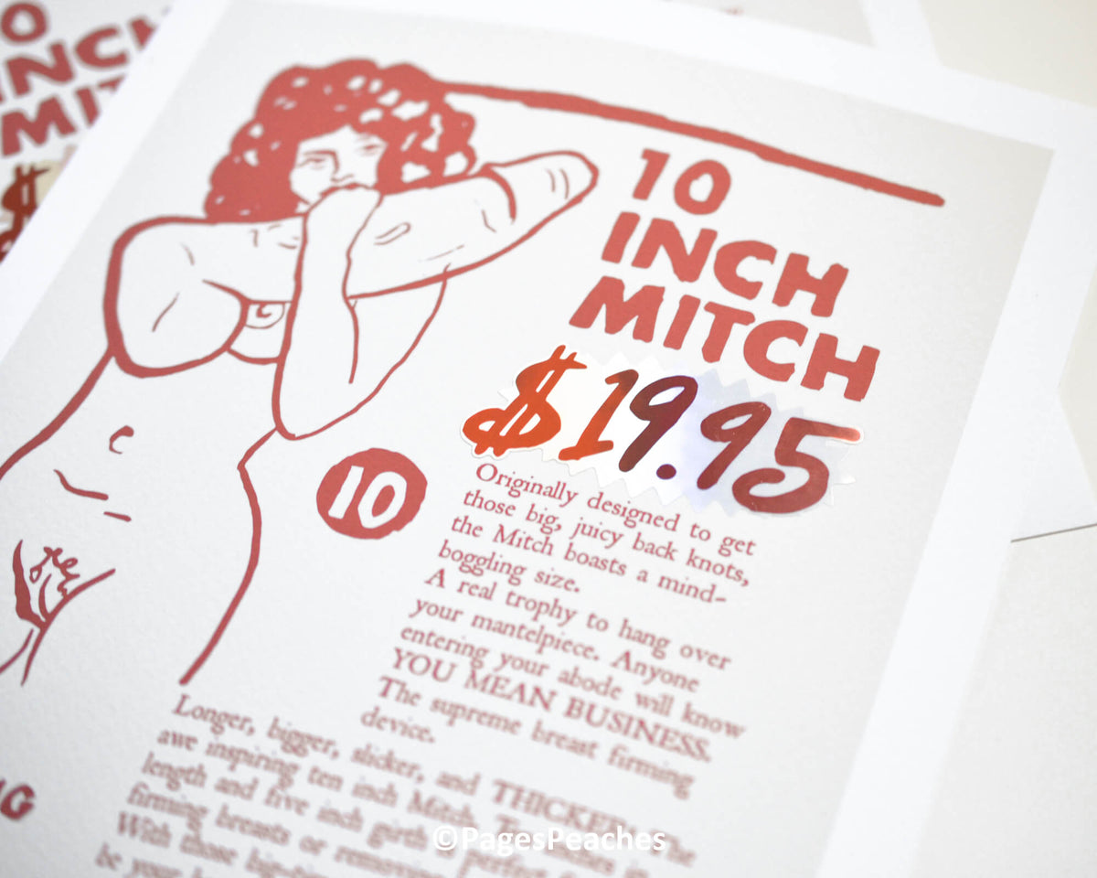 LIMITED EDITION Ten Inch Mitch Print