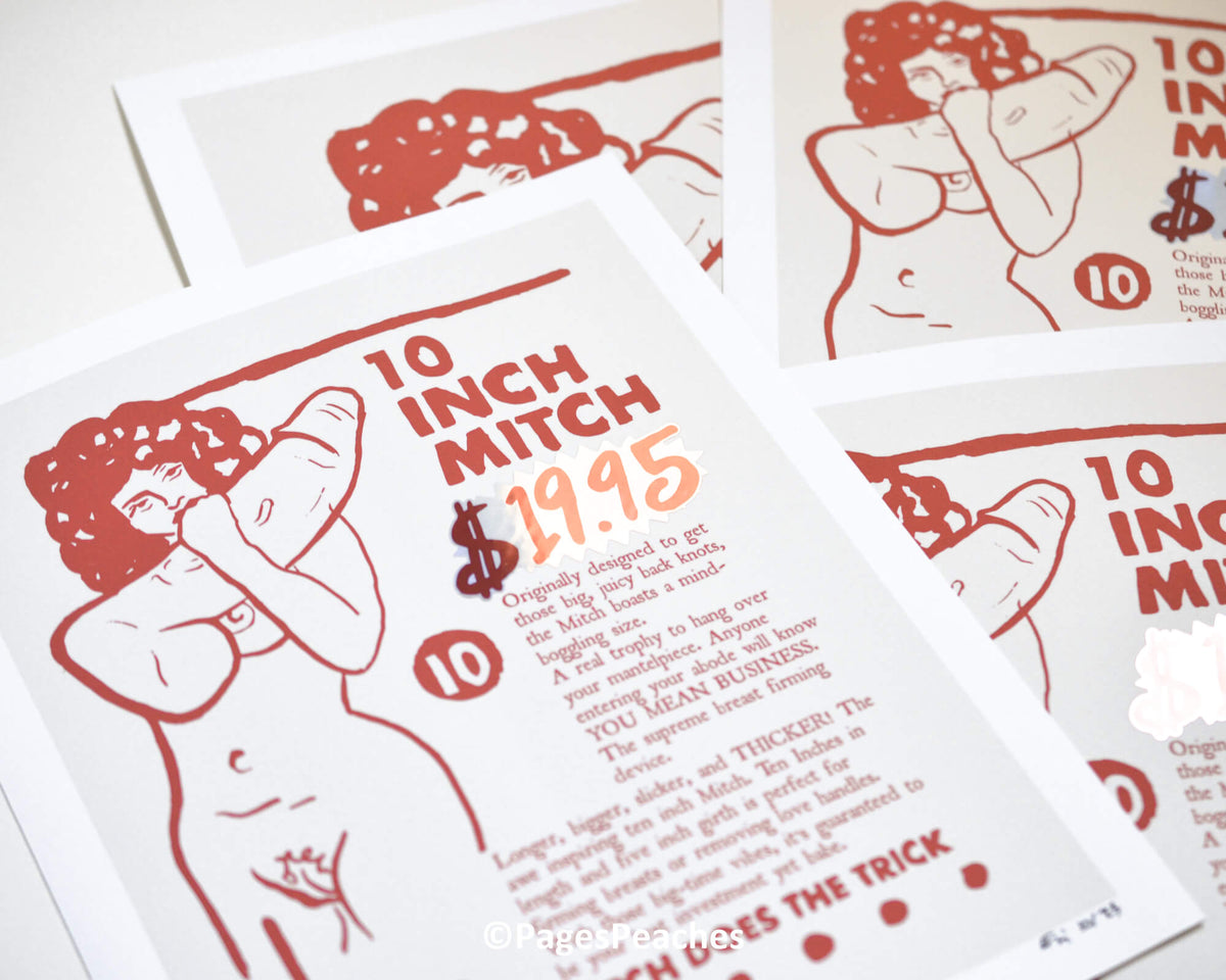 LIMITED EDITION Ten Inch Mitch Print