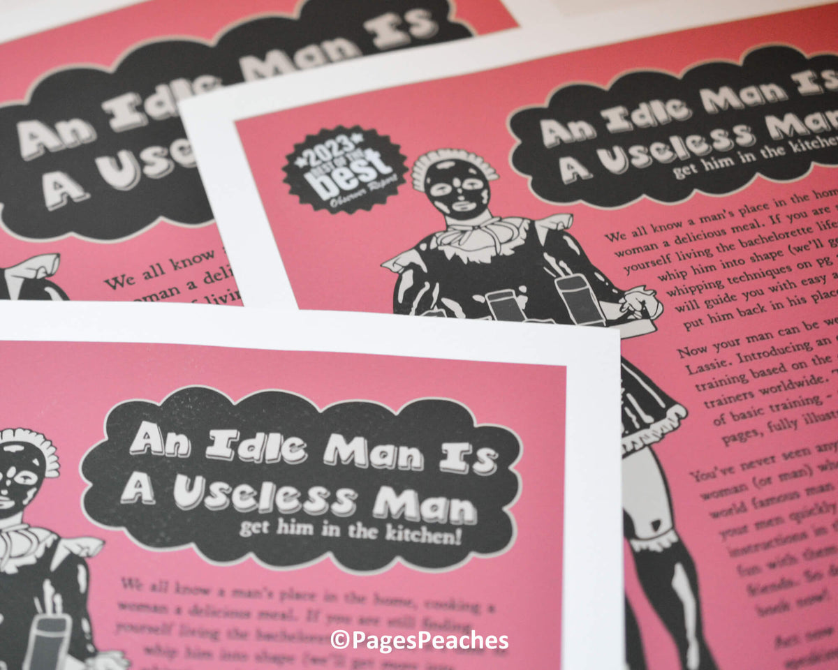 LIMITED EDITION Idle Man Print