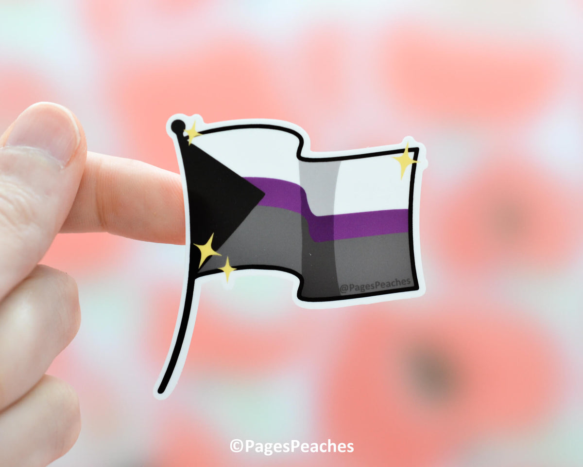 Large Demisexual Pride Flag Sticker