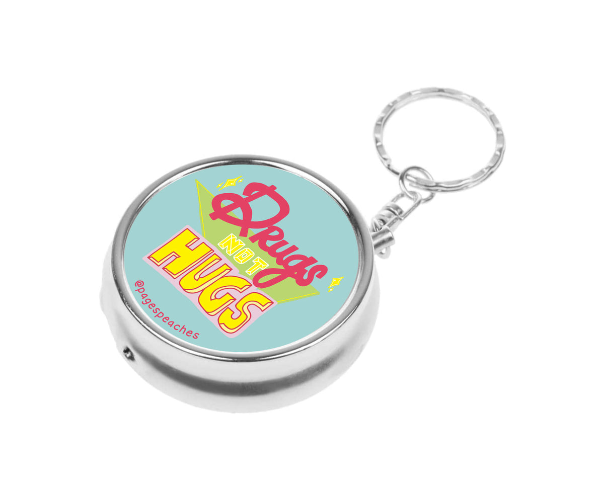 PREORDER APRIL/MAY Drugs Not Hugs Pill Case