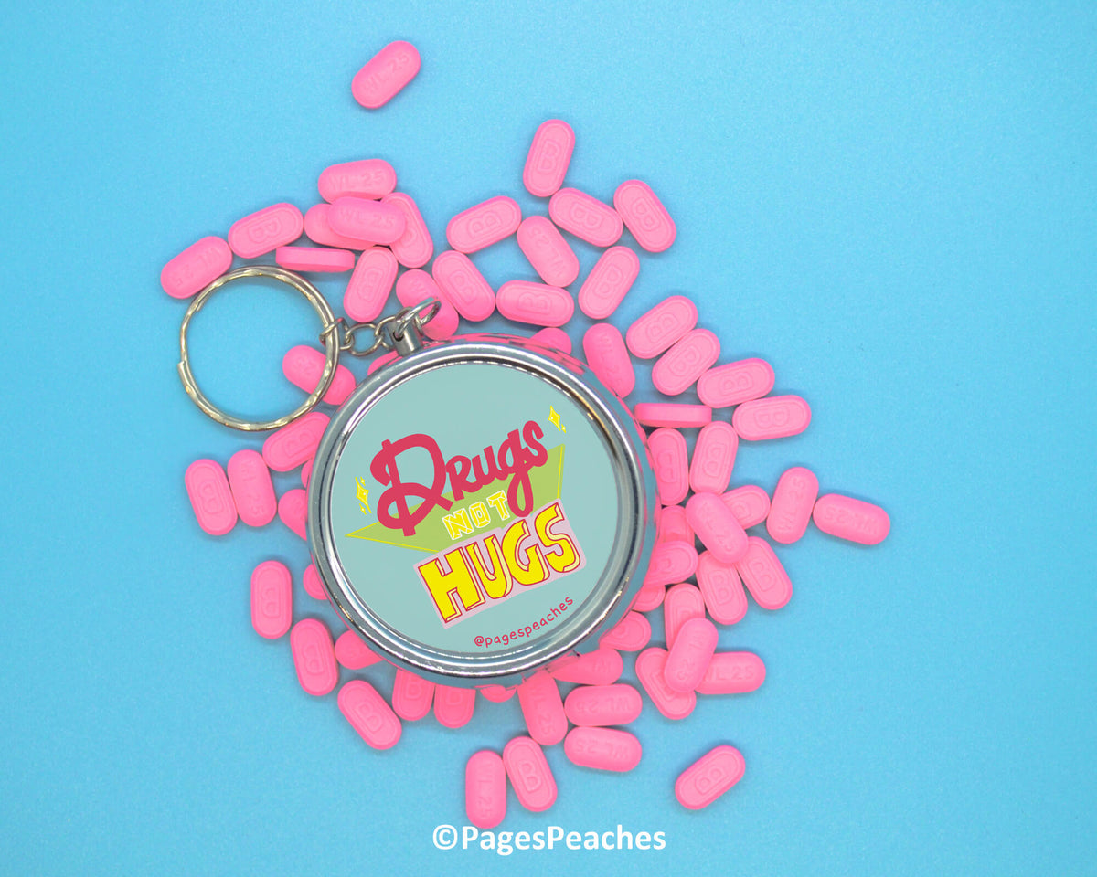 PREORDER APRIL/MAY Drugs Not Hugs Pill Case