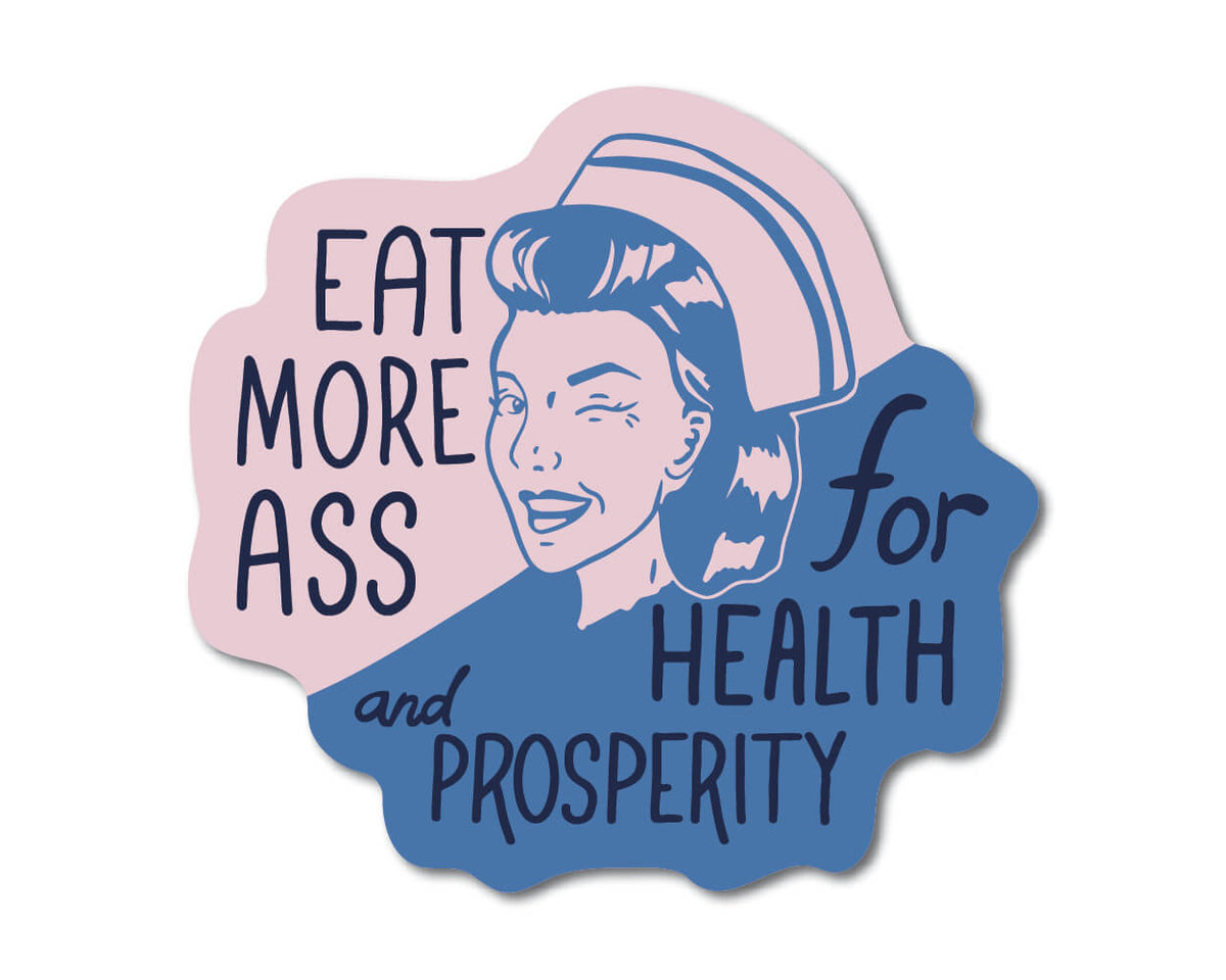 Mini Eat Ass Sticker
