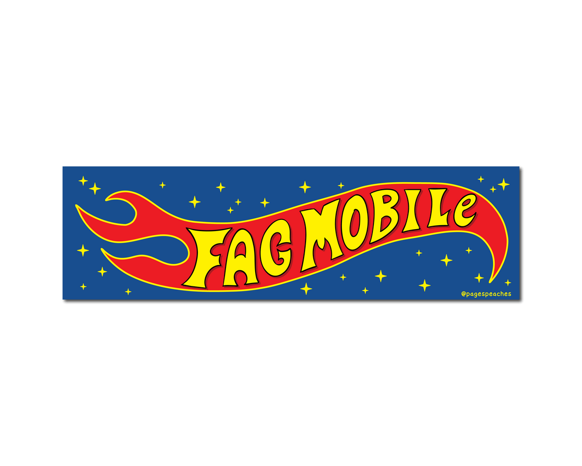 Fag Mobile Bumper Sticker