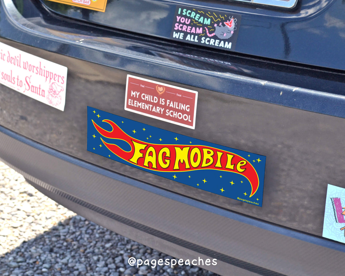 Fag Mobile Bumper Sticker