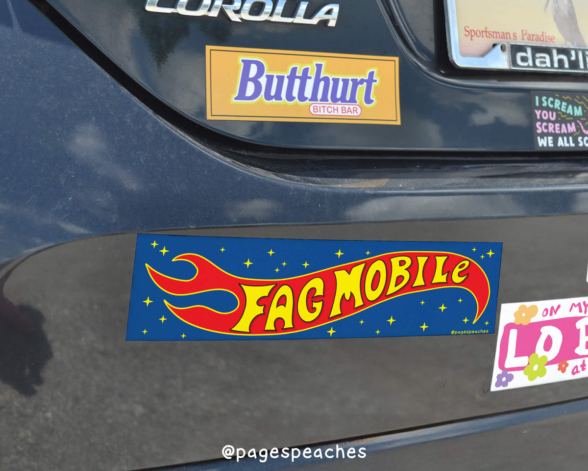 Fag Mobile Bumper Sticker