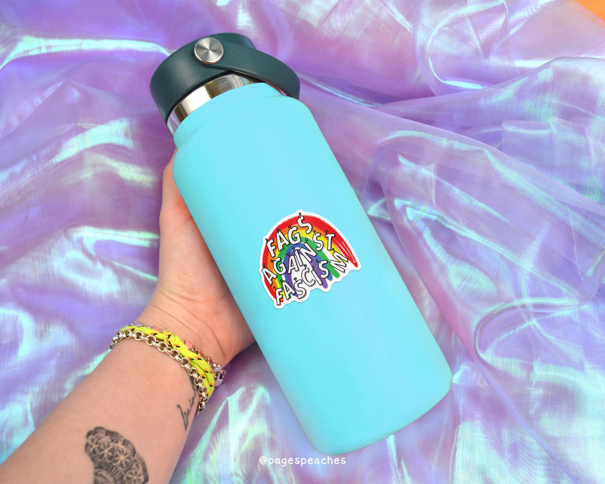 Large Fags Against Fascism Sticker