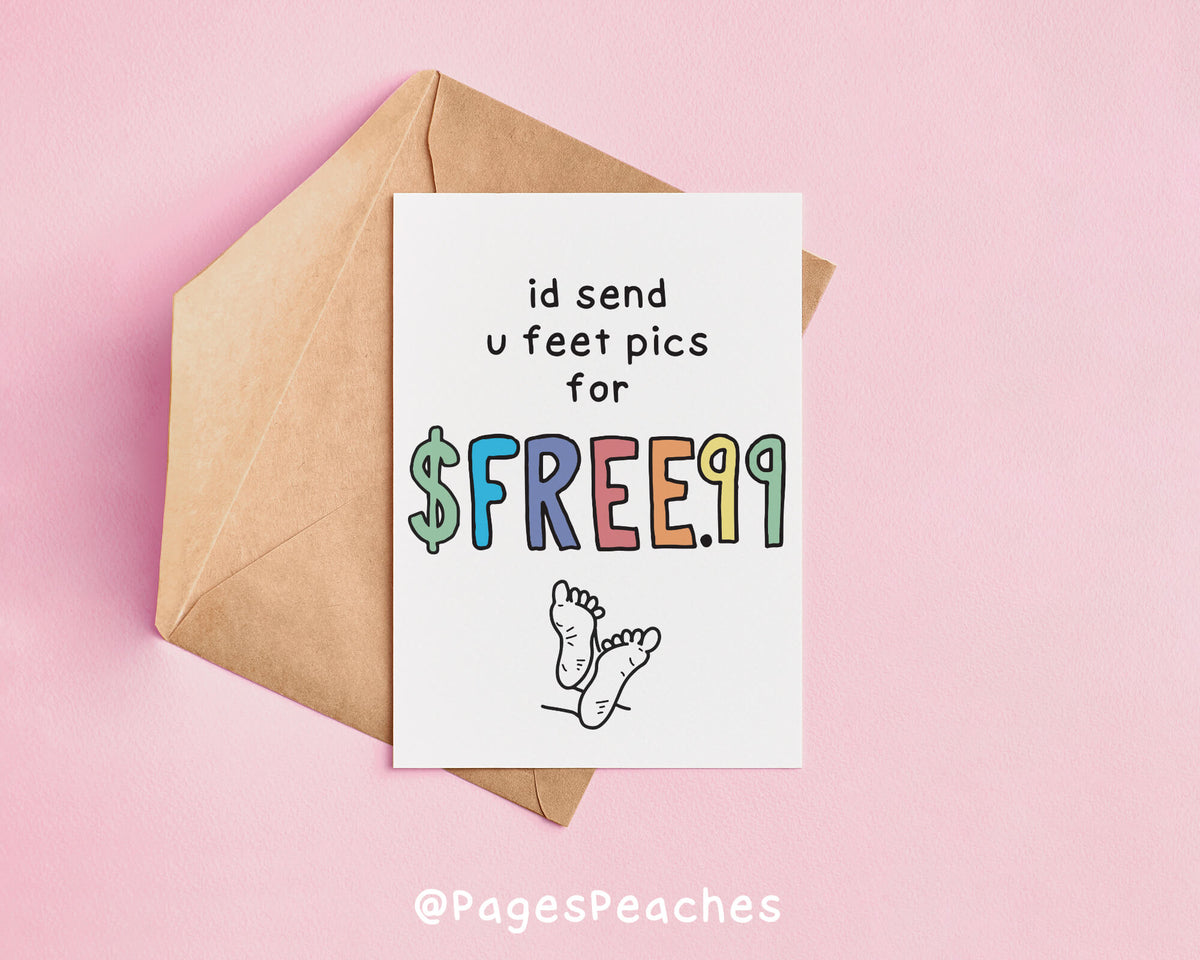 Feet Pics Card