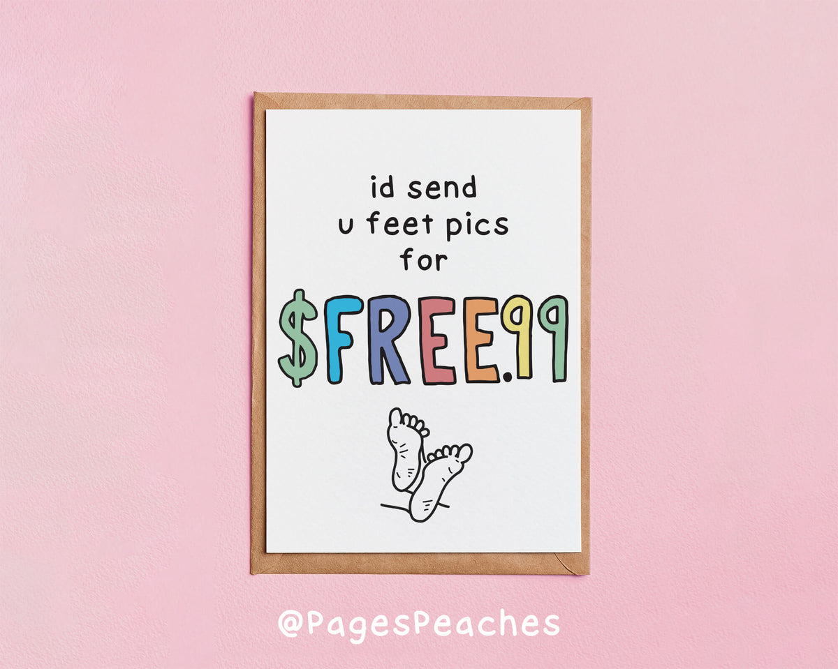 Feet Pics Card
