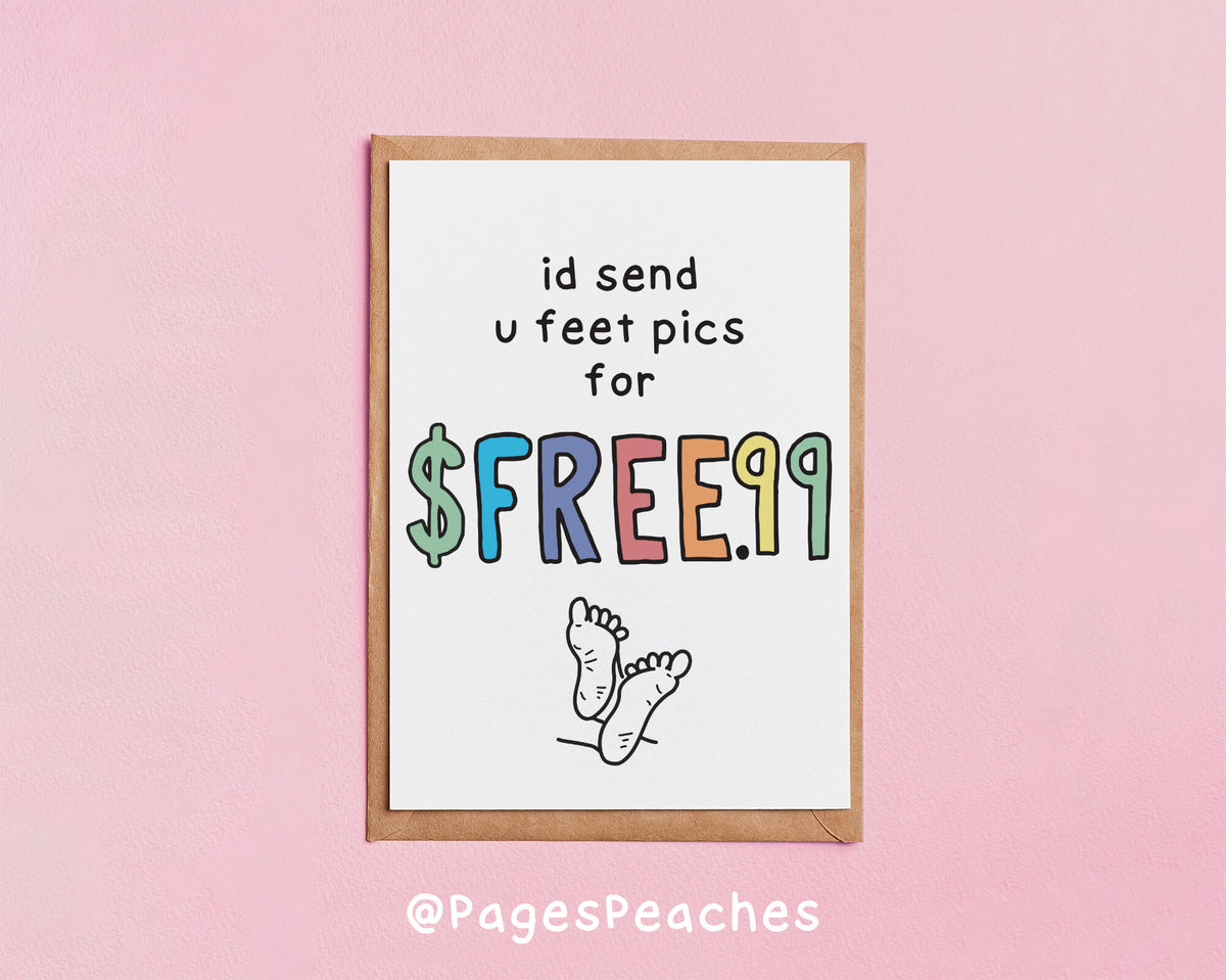 Feet Pics Card