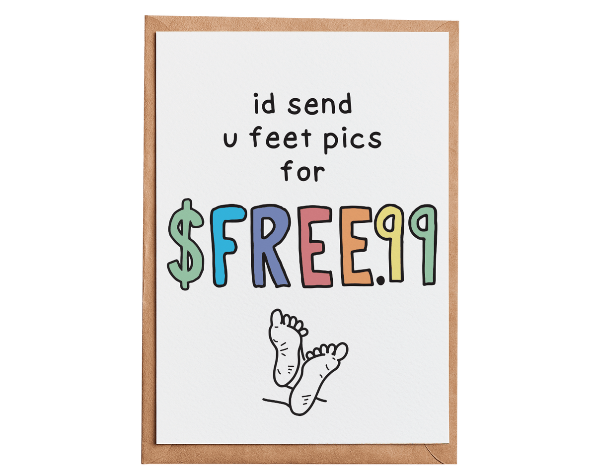 Feet Pics Card