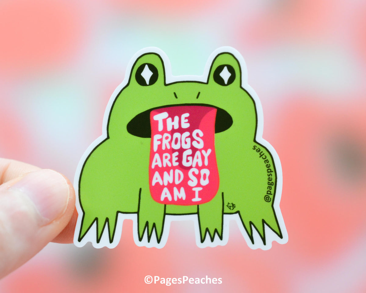 Large Gay Frog Sticker