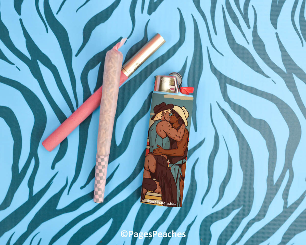Gay Cowboy Lighter Wrap
