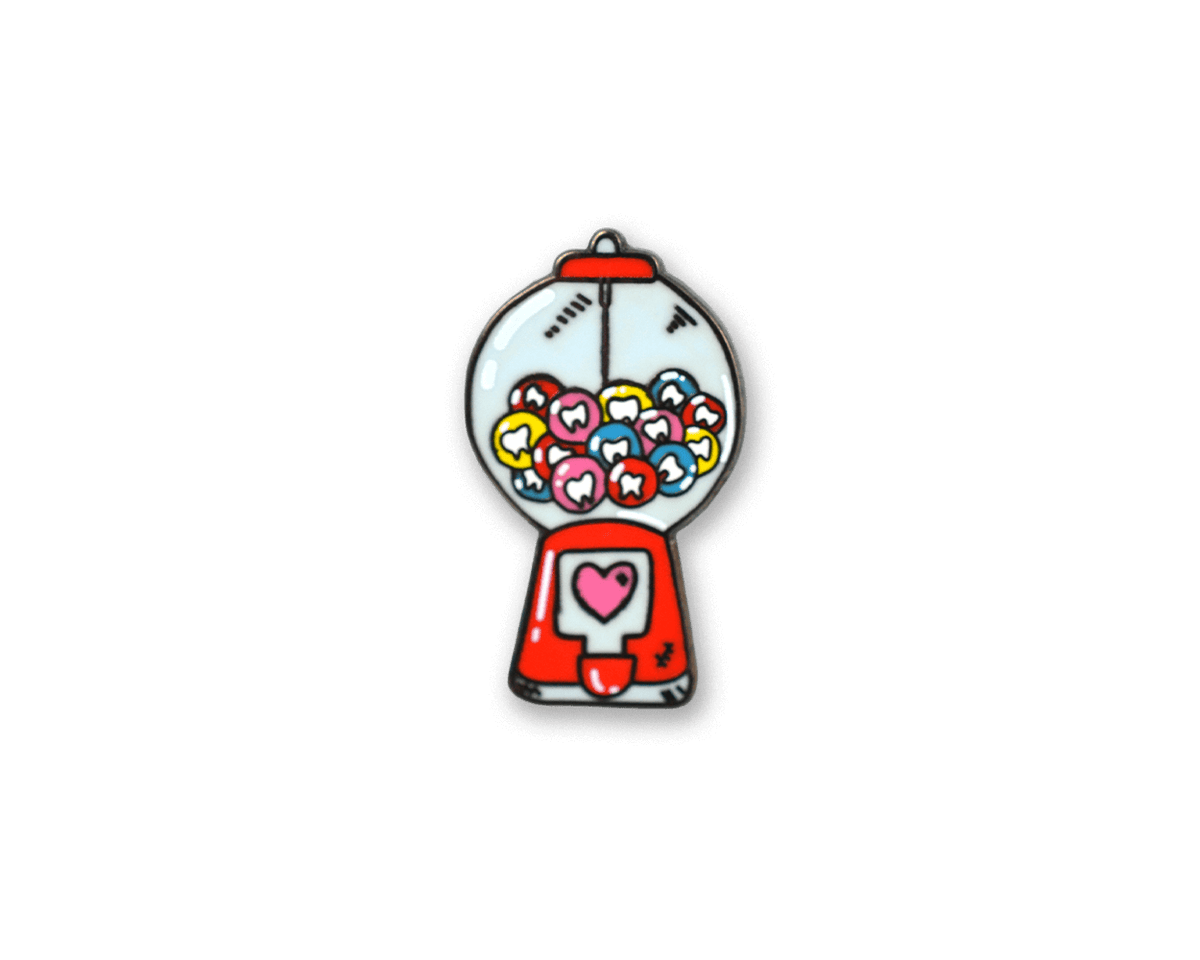 Mini Hard Enamel Gumball Pin