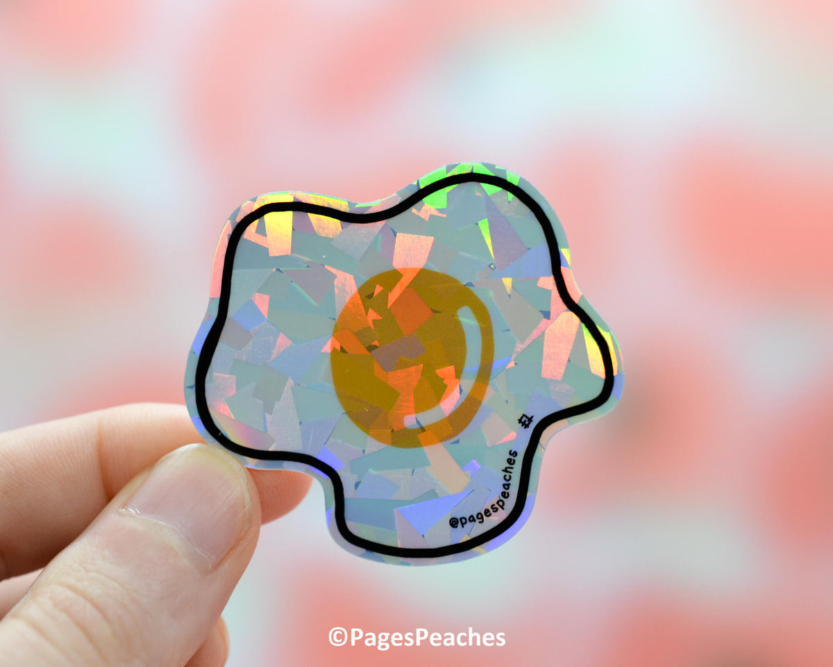 Large Holo Egg Sticker