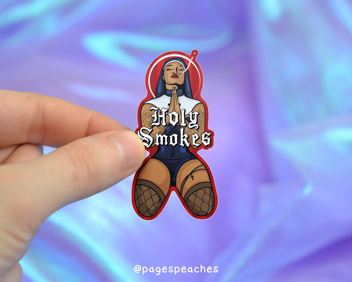 Large Holy Smokes Sticker