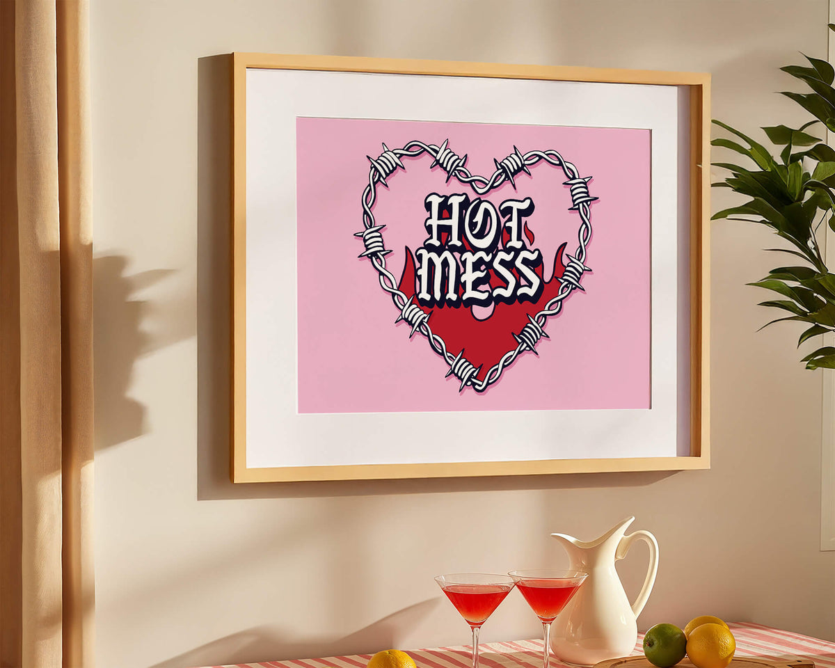 Hot Mess Art Print