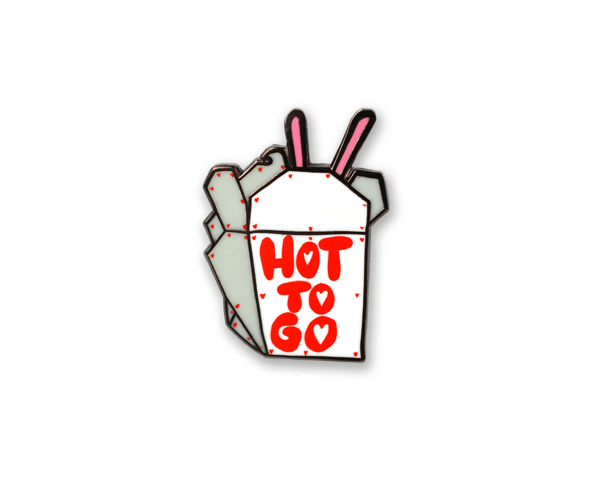Mini Hard Enamel Hot To Go Pin