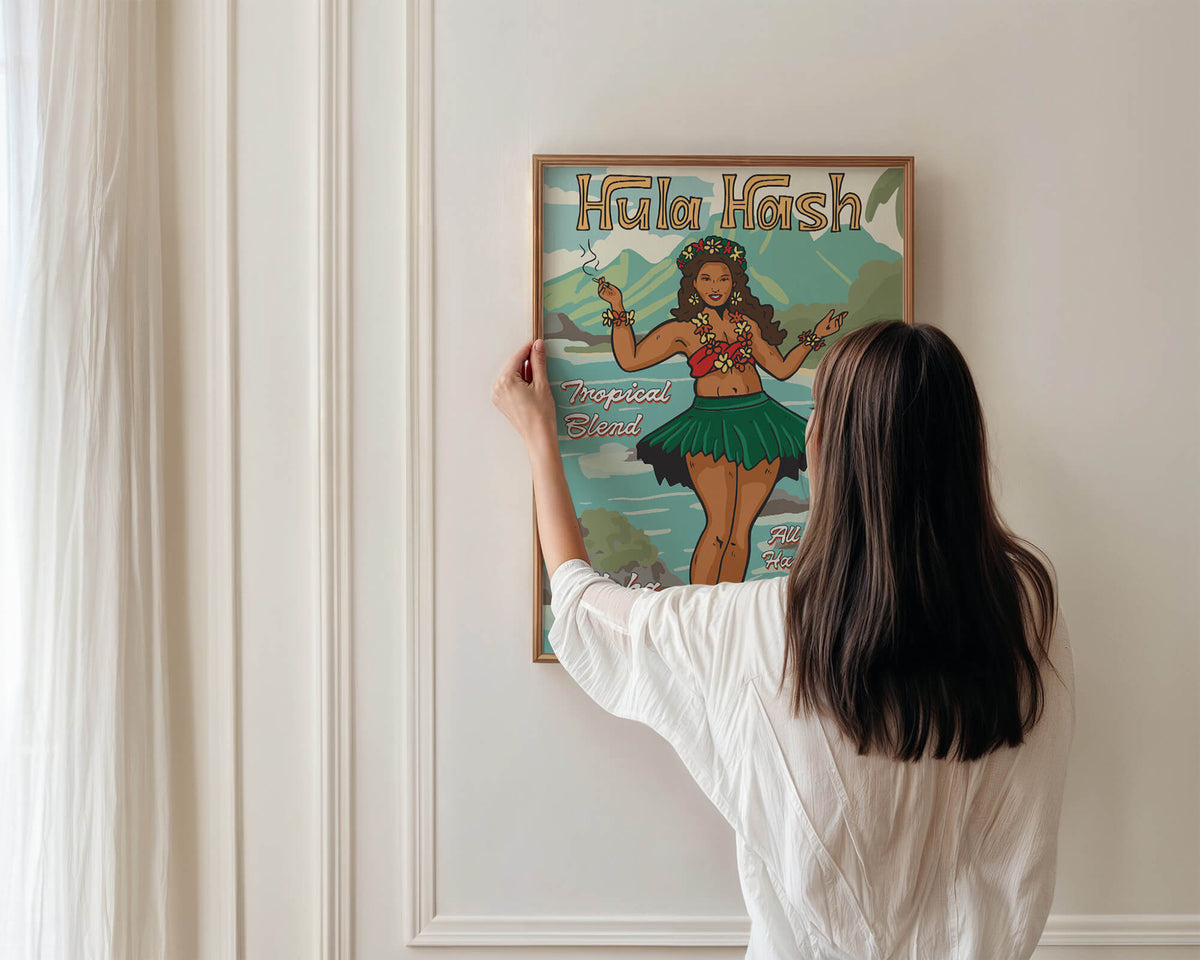 Hula Hash Art Print