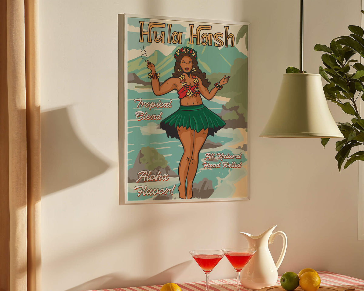 Hula Hash Art Print