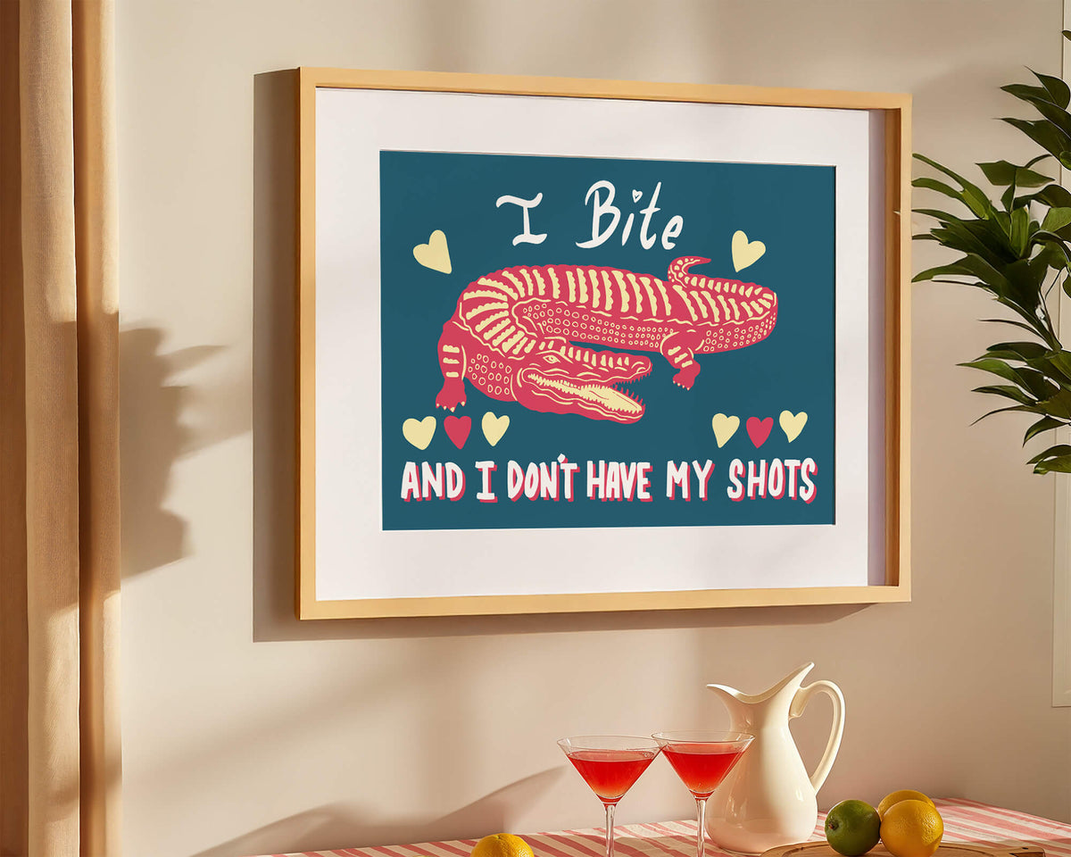 I Bite Art Print